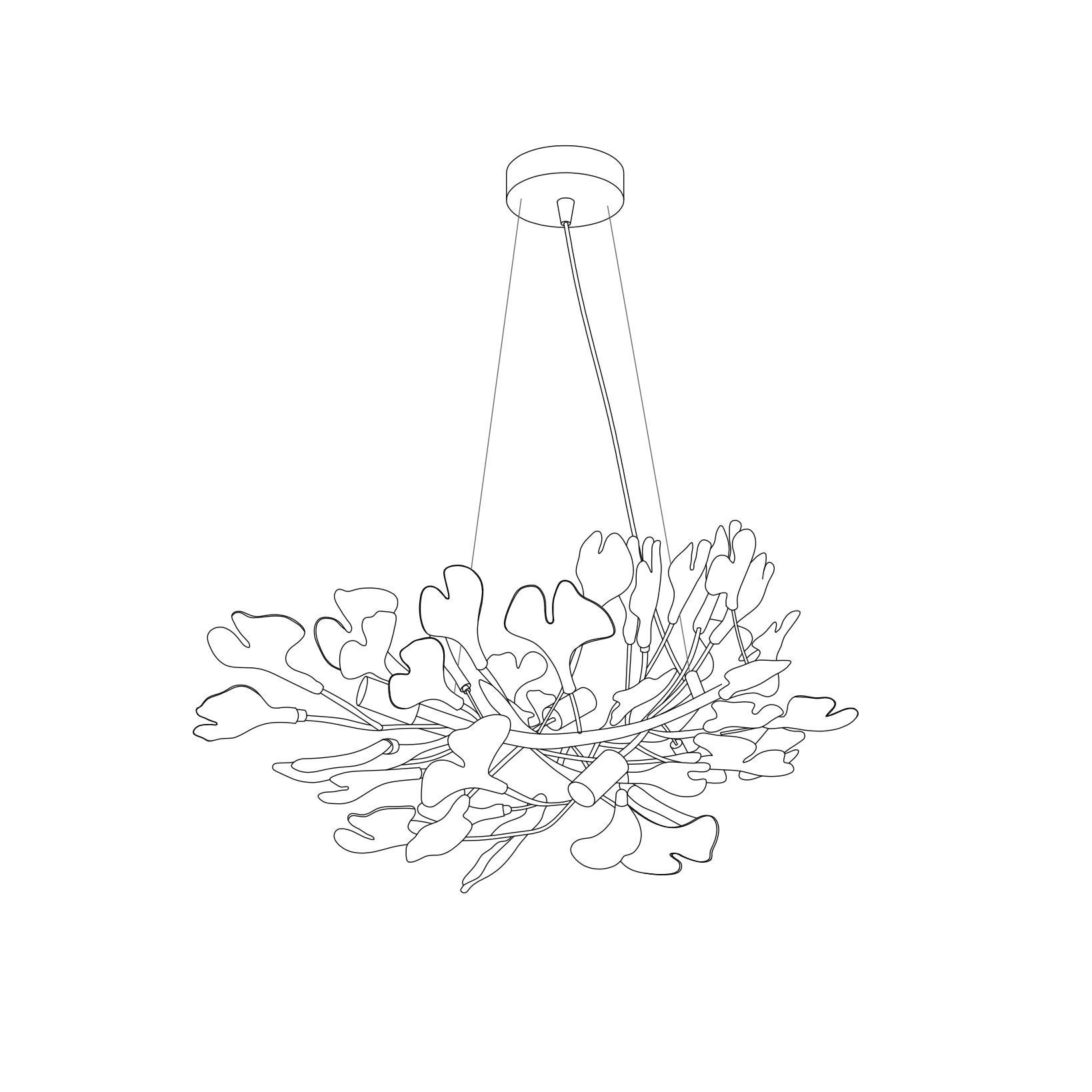 Gnuhi Horizon Bloom Gingko Chandelier
