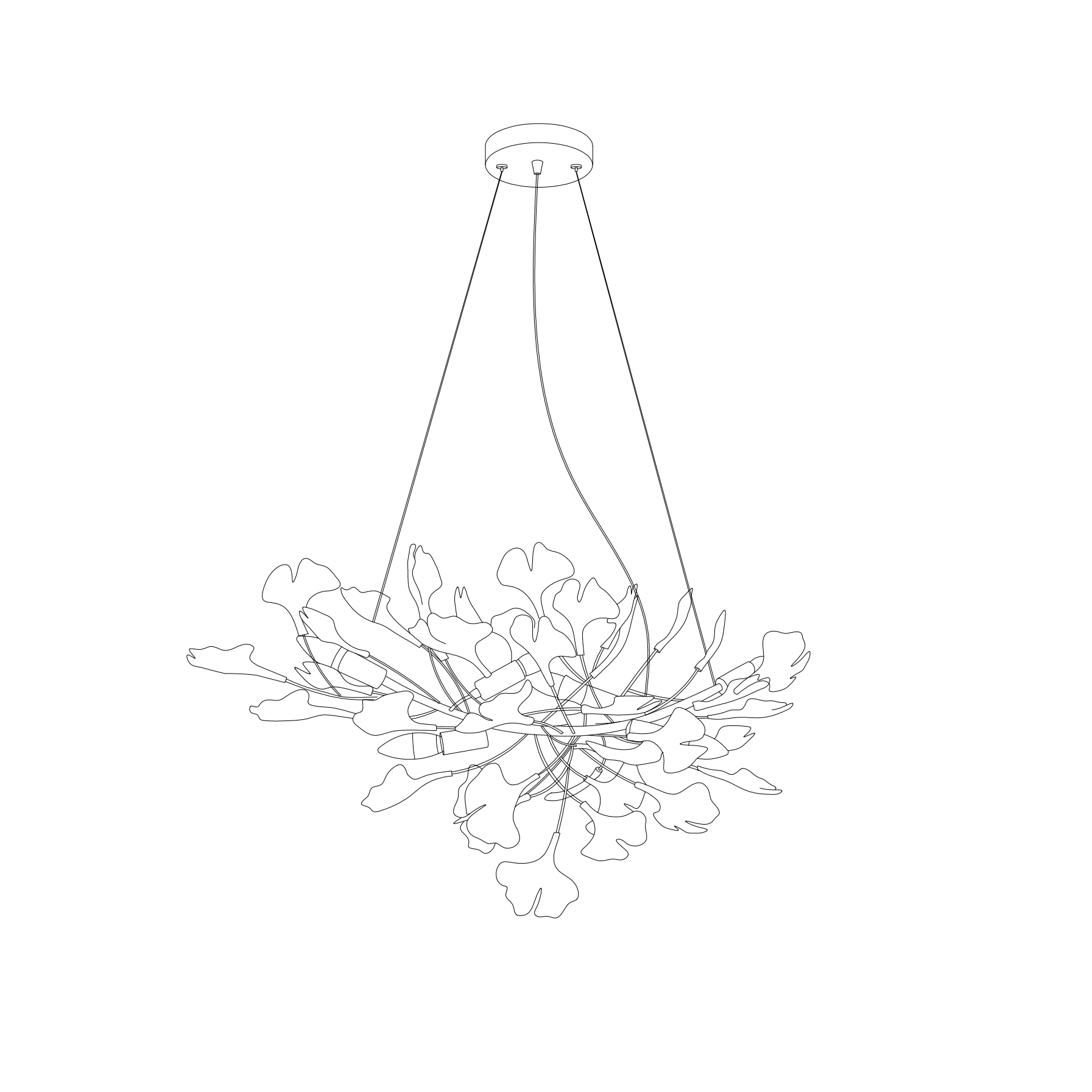 Gnuhi Horizon Bloom Gingko Chandelier