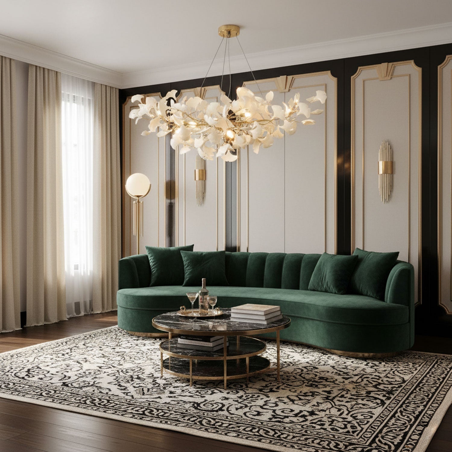 Gnuhi Horizon Bloom Gingko Chandelier