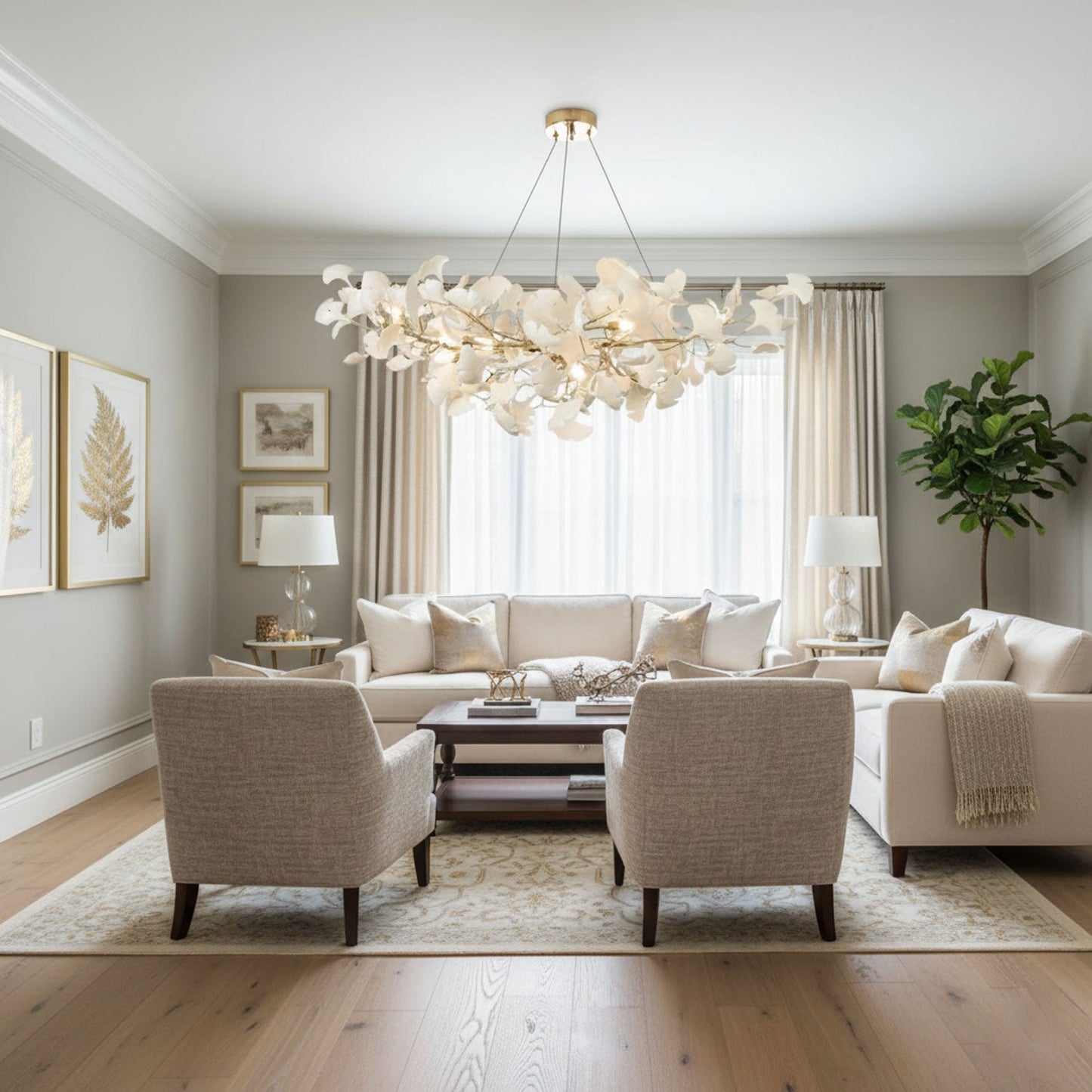 Gnuhi Horizon Bloom Gingko Chandelier