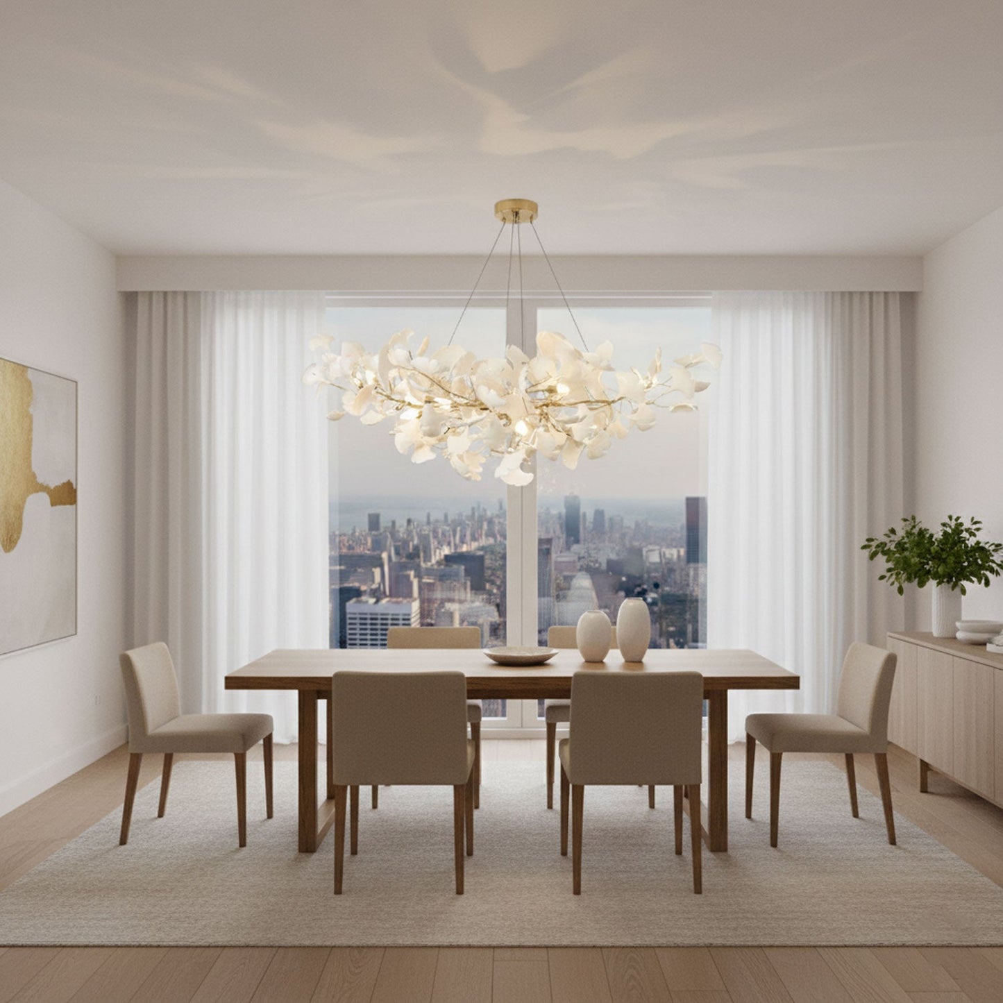 Gnuhi Horizon Bloom Gingko Chandelier