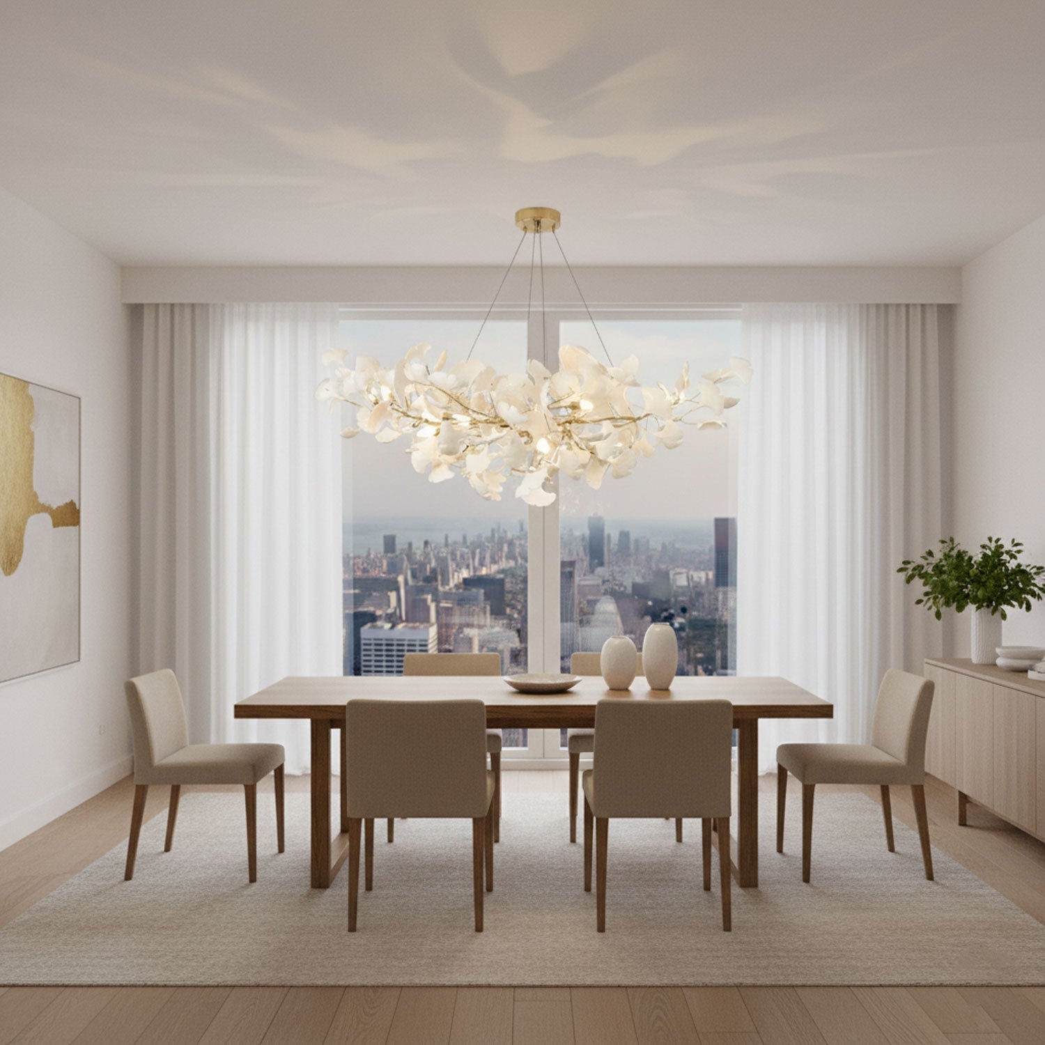 Gnuhi Horizon Bloom Gingko Chandelier