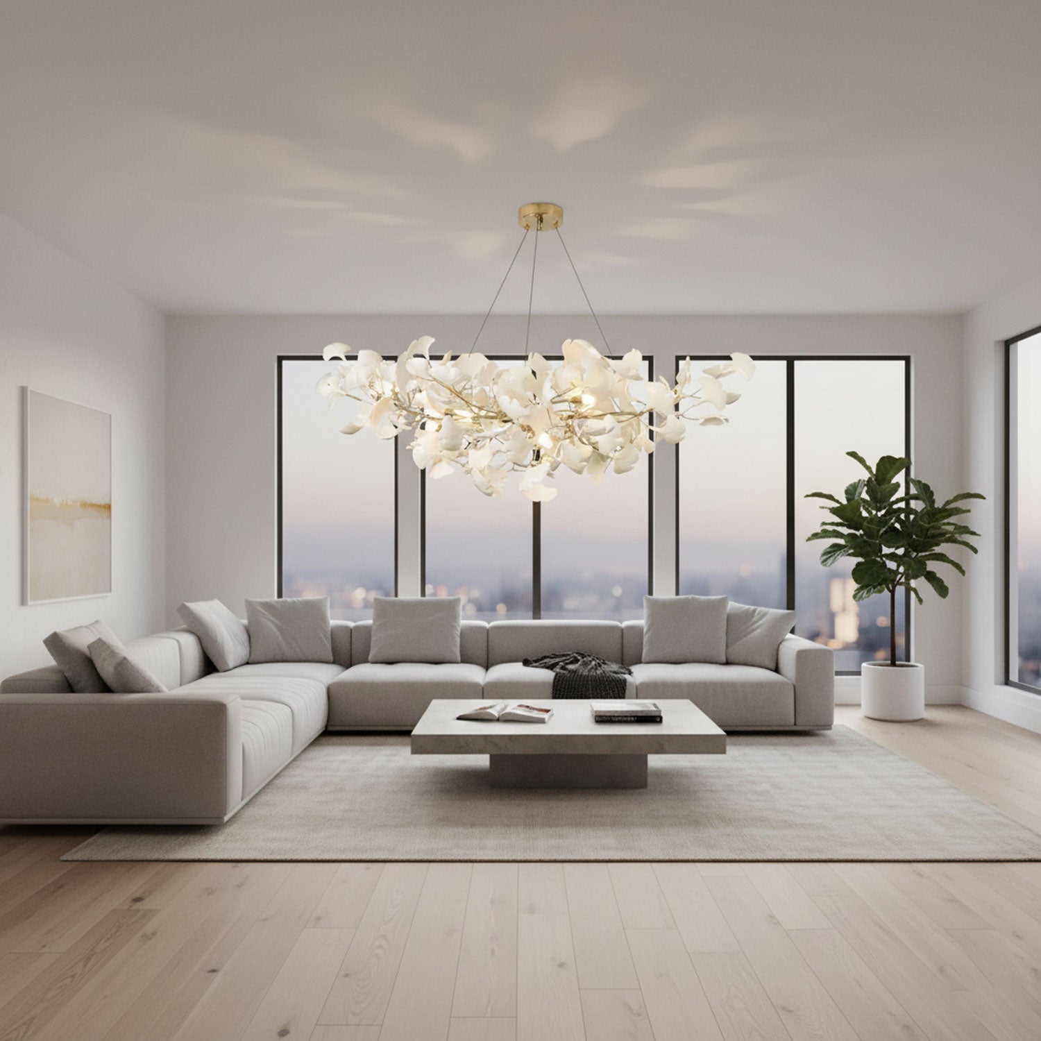 Gnuhi Horizon Bloom Gingko Chandelier