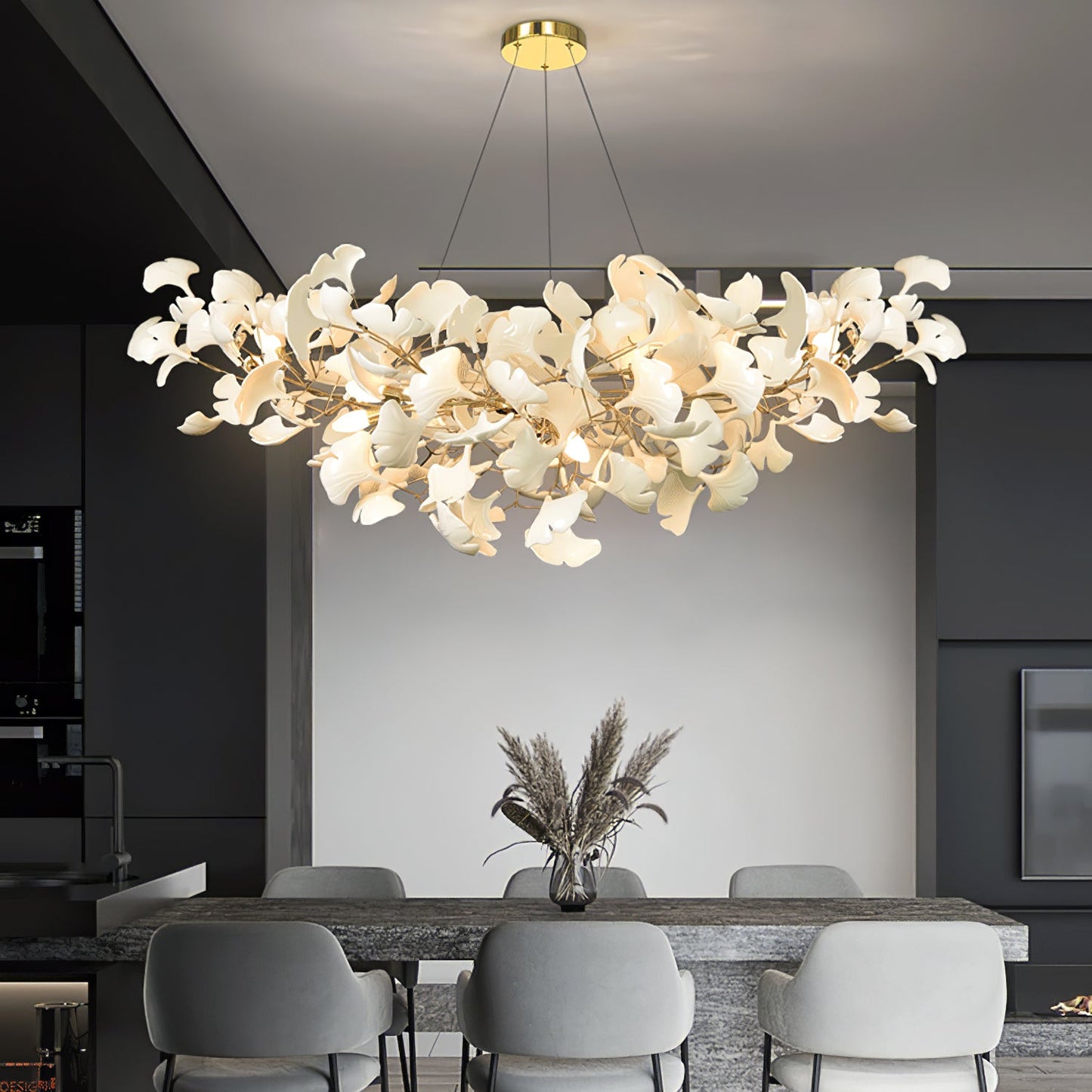 Gnuhi Horizon Bloom Gingko Chandelier