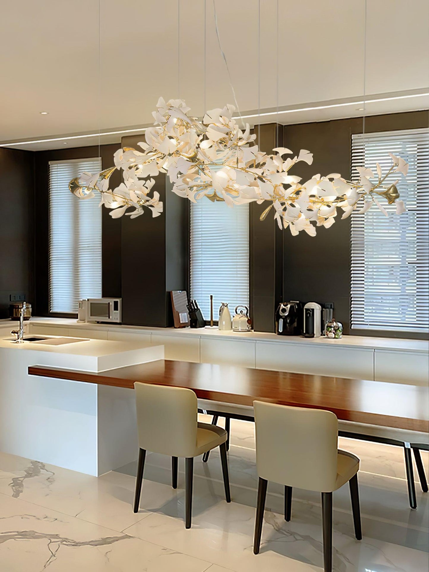 Gnuhi Horizon Bloom Gingko Chandelier