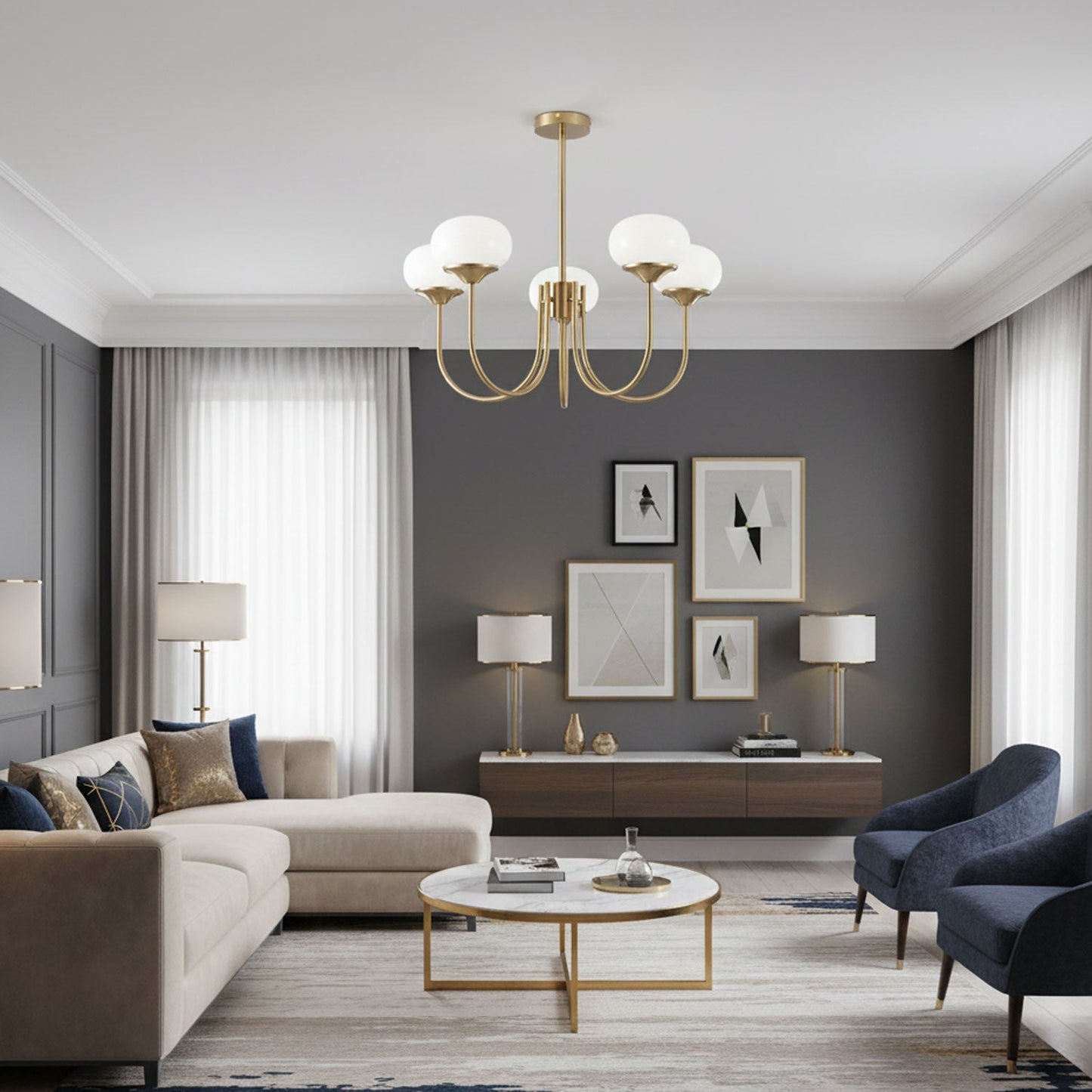 Gnuhi Marshmallow Cloud Chandelier